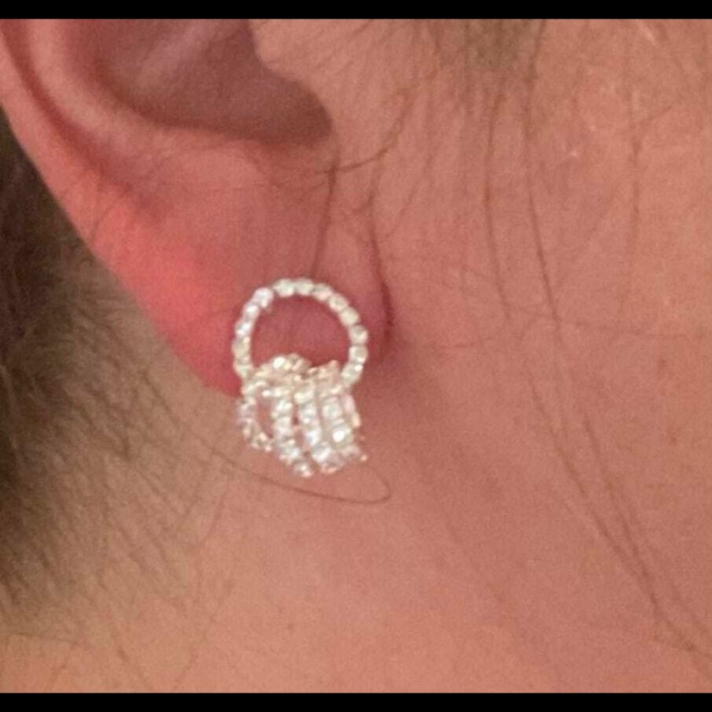 Beautiful Rhinestone Decor Earrings - Picture 3 of 14